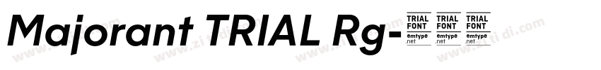 Majorant TRIAL Rg字体转换